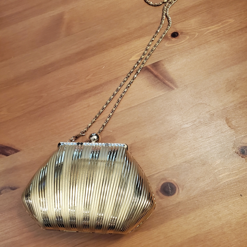 Gold Evening Clutch Bag